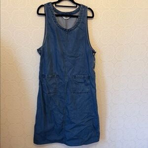 Amy K Su Denim Sleeveless Dress Size Large